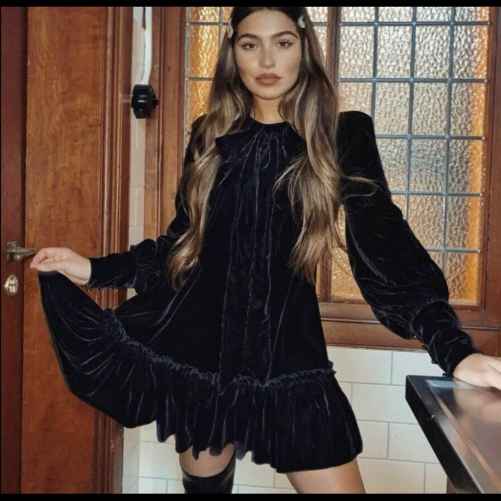 The Vampire’s Wife Velvet bow dress